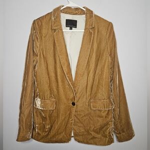 Banana Republic Camel Color Velour Blazer